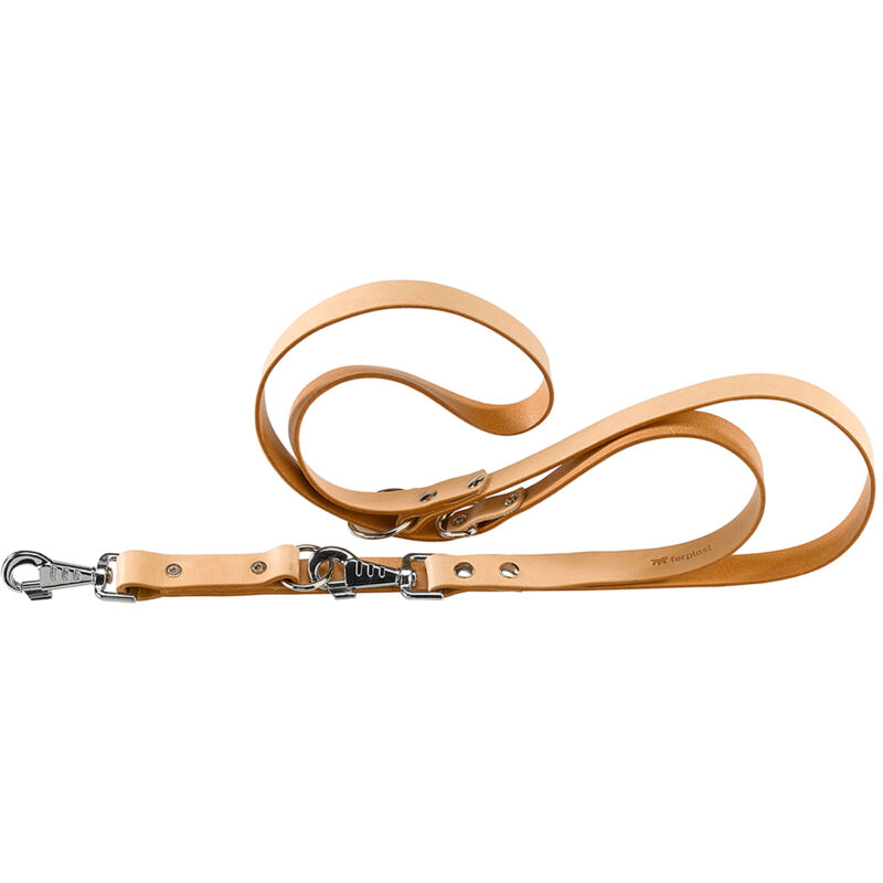 foto del prodotto natural ga guinzaglio in pelle vera per l addestramento di cani 2 colori e 3 misure. variante ga18 200 misure 18 mm x l 200 cm cuoio naturale