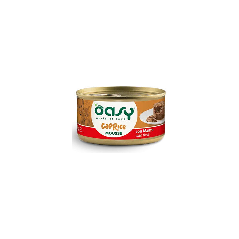 foto del prodotto natural mousse per gatto da 85 gr oasy