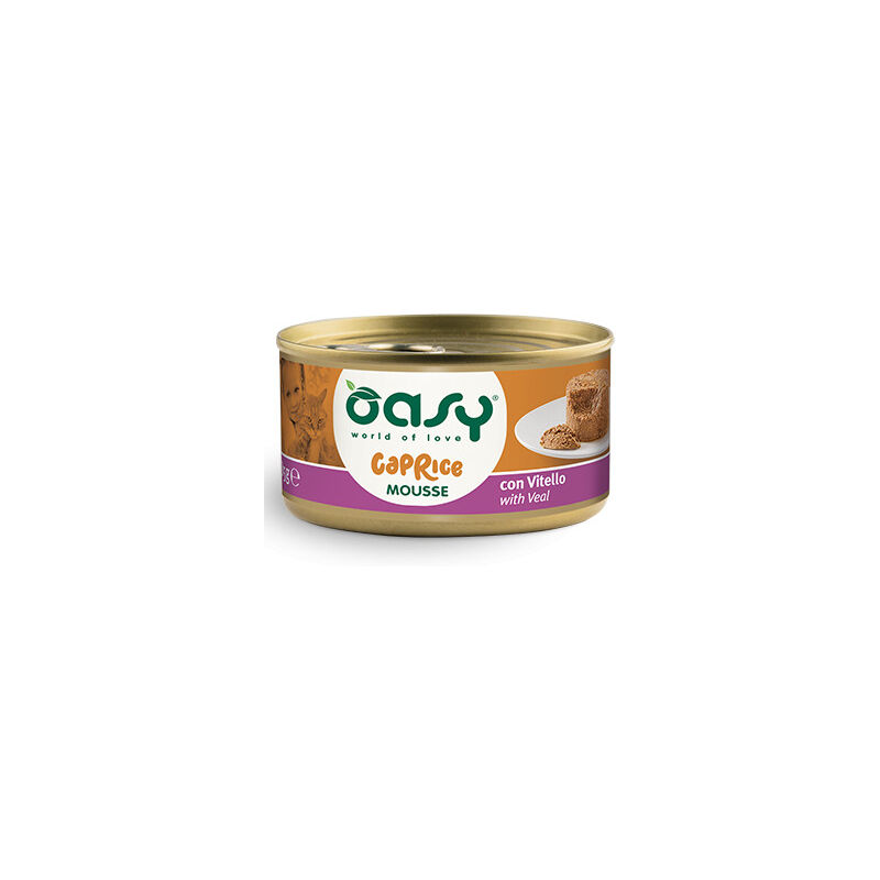 foto del prodotto natural mousse per gatto da 85 gr oasy
