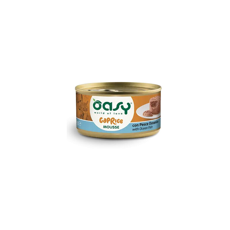 foto del prodotto natural mousse per gatto da 85 gr oasy