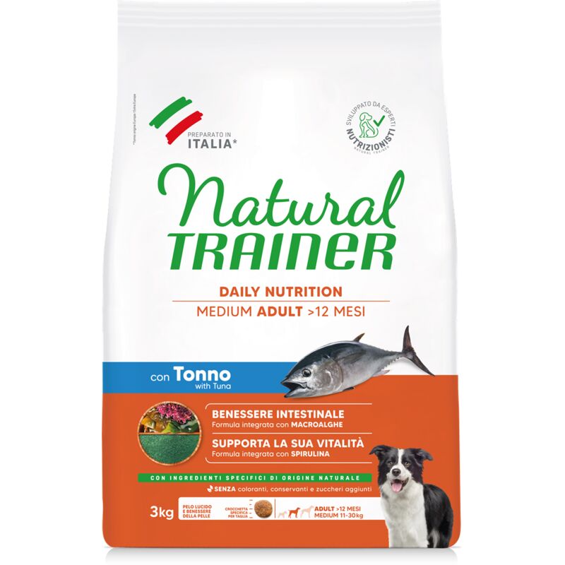 foto del prodotto natural per cane adult medium da 3 kg trainer