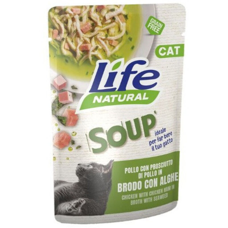 foto del prodotto natural soup per gatti da 60 gr life