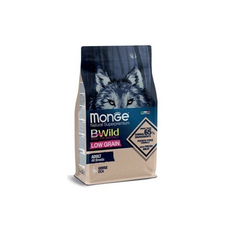 foto del prodotto natural superpremium bwild low grain per cani adult all monge