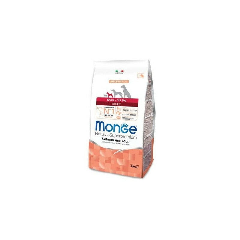 foto del prodotto natural superpremium per cane adult mini con salmone e riso monge