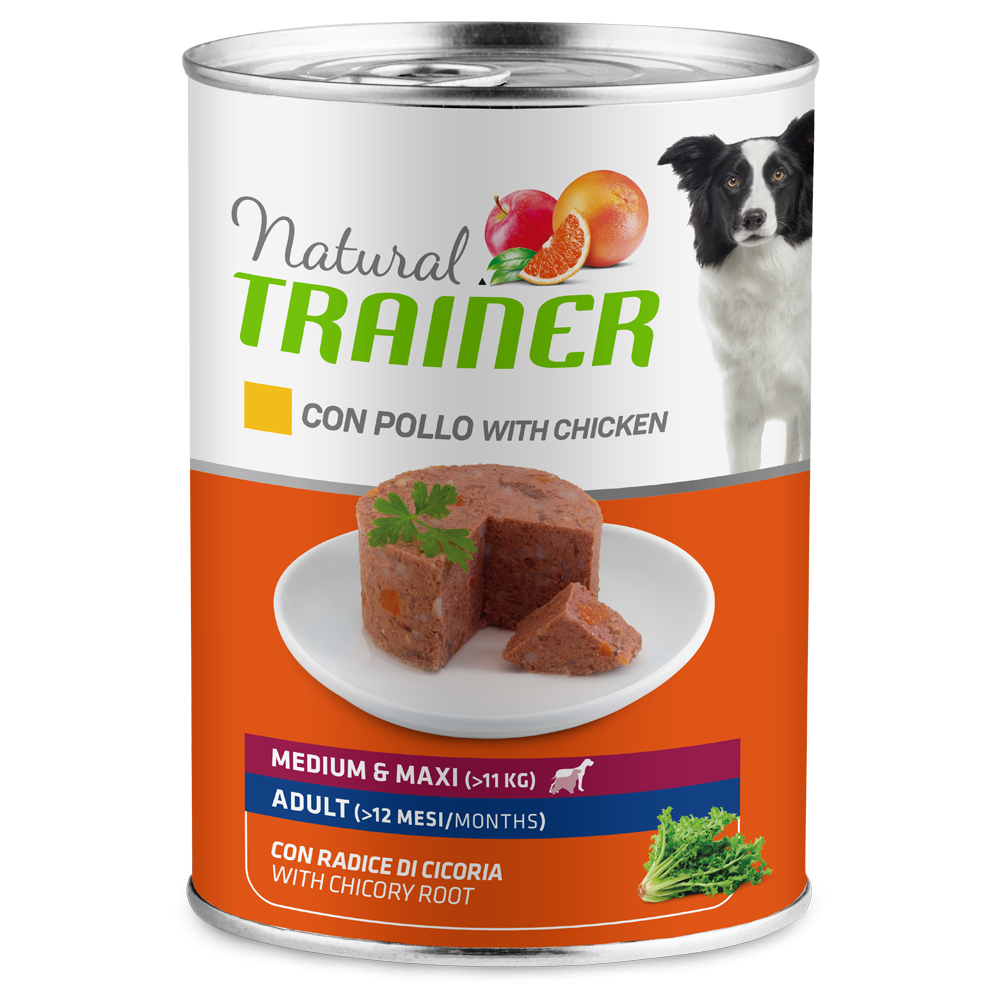 foto del prodotto natural trainer adult medium maxi 1 x 400 g con pollo