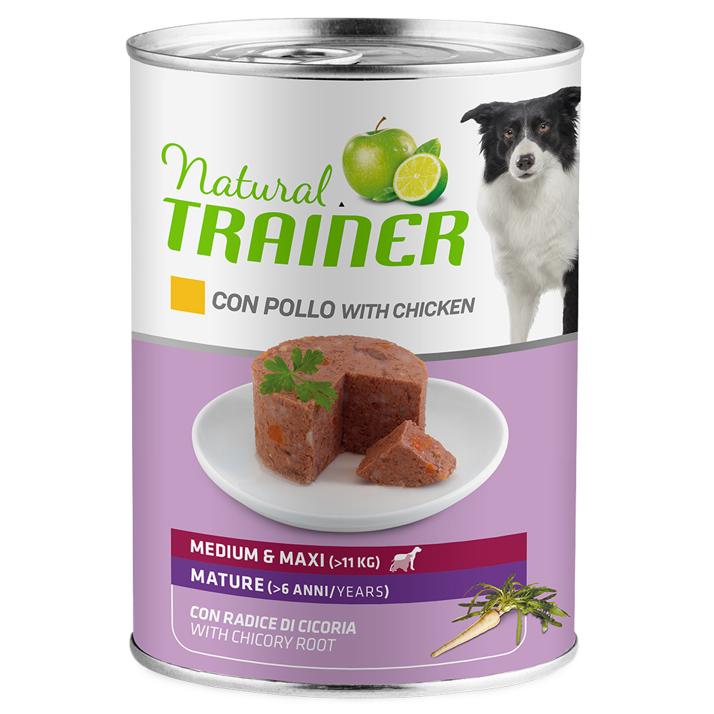 foto del prodotto natural trainer maintenance mature medium maxi con pollo 400 g