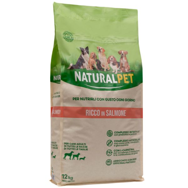 foto del prodotto naturalpet adult all breeds salmone 12 kg crocchette naturali cane 1 ordine scegli lo sconto bzr5 bzr20 200 punti fedelt 