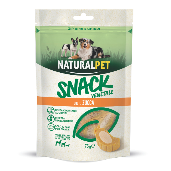 foto del prodotto naturalpet adult all breeds snack vegetale per cani 75 gr zucca 1 ordine scegli lo sconto bzr5 bzr20 200 punti fedelt 