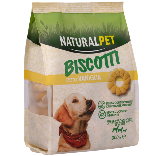 foto del prodotto naturalpet biscotti per cani all breeds formine snack 300 gr - vaniglia - spedizione gratis da 39€