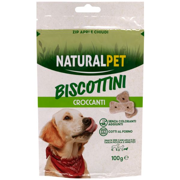 foto del prodotto naturalpet biscotti per cani mini toy 100 gr croccanti 1 ordine scegli lo sconto bzr5 bzr20 200 punti fedelt 