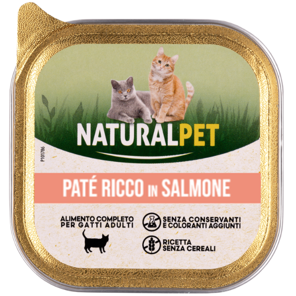 foto del prodotto naturalpet cat adult patè grain free 100 gr - salmone - spedizione gratis da 39€