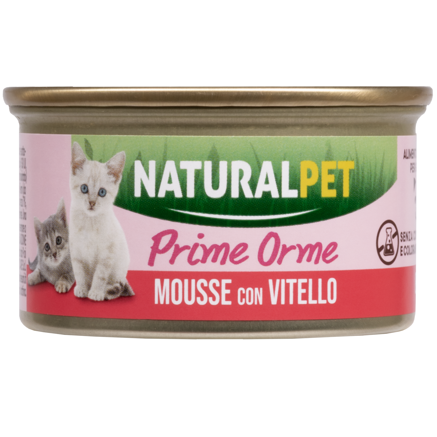 foto del prodotto naturalpet kitten prime orme mousse 85 gr vitello confezione da 6 pezzi 1 ordine scegli lo sconto bzr5 bzr20 200 punti fedelt 