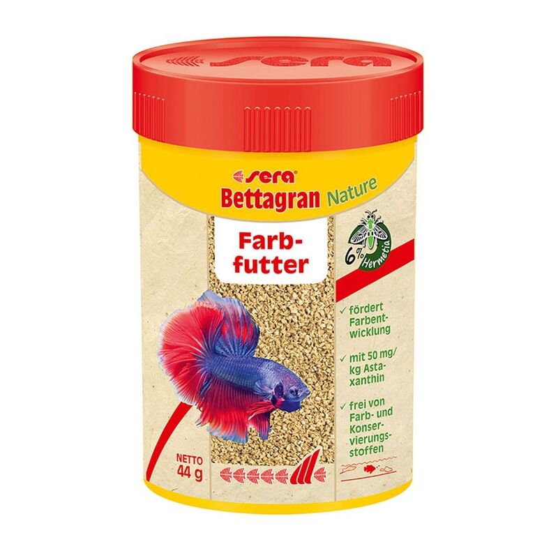 foto del prodotto nature bettagran 100ml 44gr mangime base completo per betta splendens sera