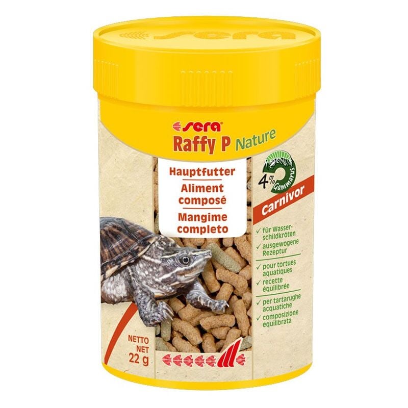 immagine 0 del prodotto nature raffy p alimento completo in pellet per tartarughe acquatiche e rettili formato 100 ml sera