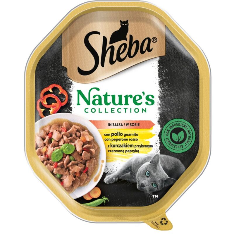 foto del prodotto nature s collection 85gr pollo e peperone sheba