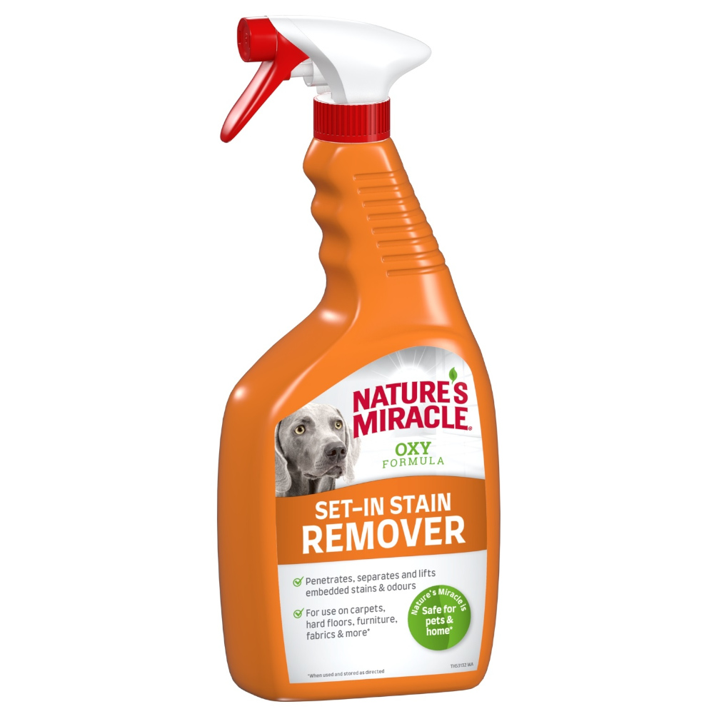 foto del prodotto nature's miracle set-in stain remover per sporco sedimentato e odori dei cani - set 2 x 709 ml