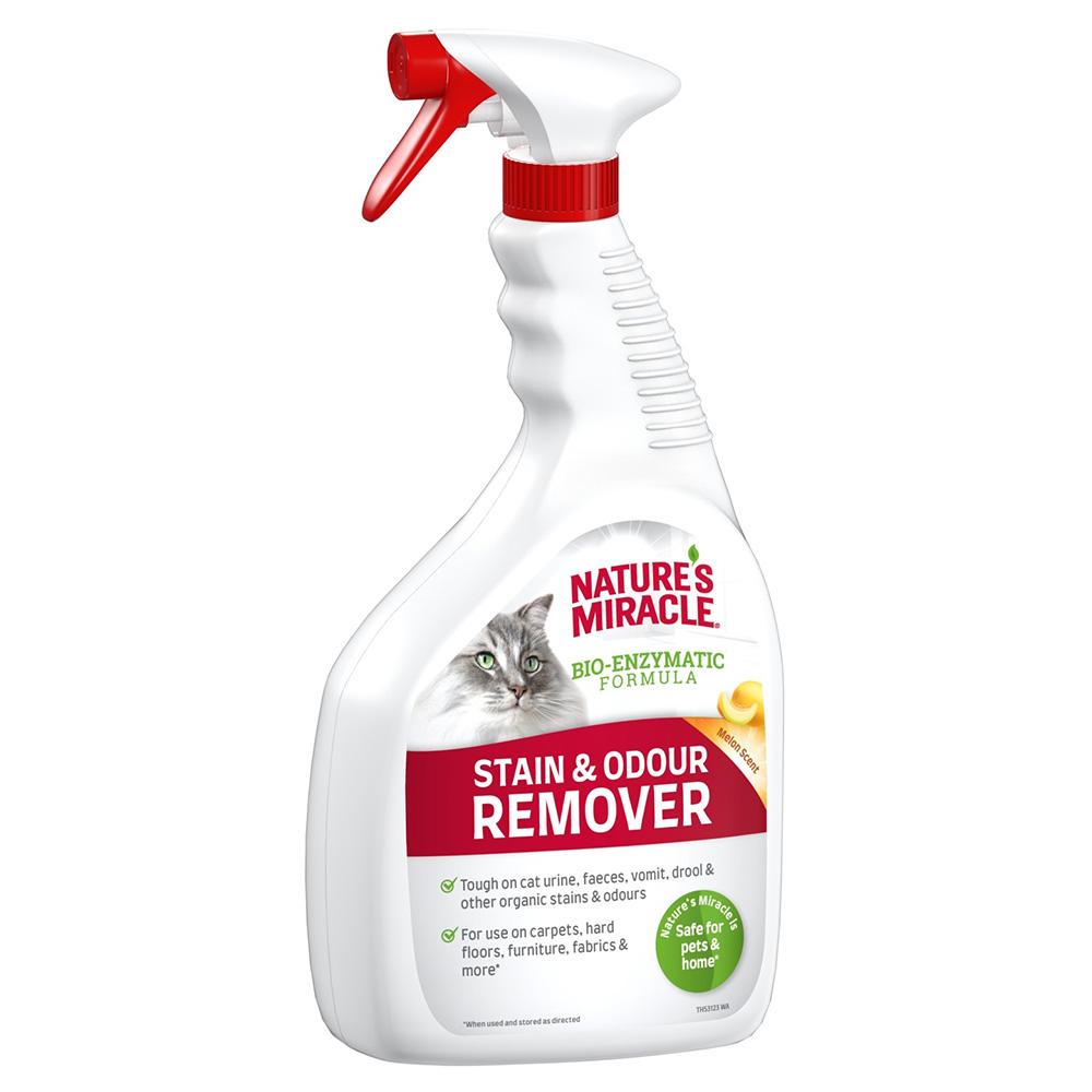 foto del prodotto nature's miracle stain odour remover per macchie e odori dei gatti - set 2 x 946 ml