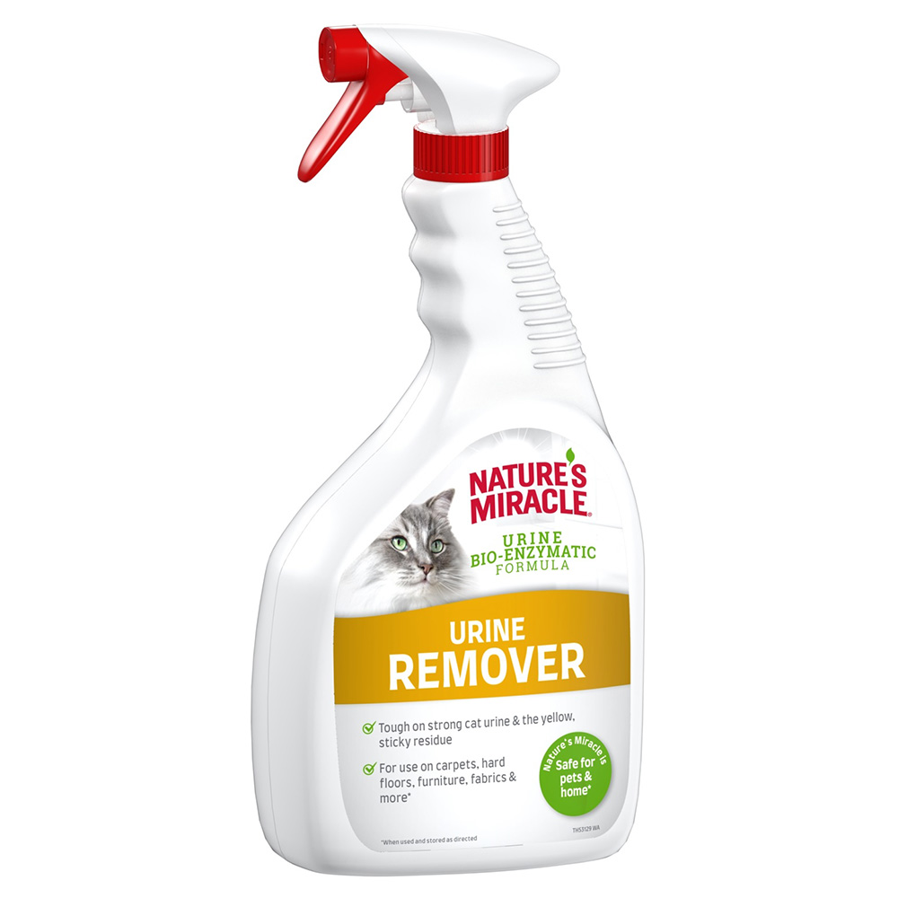 foto del prodotto nature's miracle urine remover per macchie e odore di urina dei gatti - set 2 x 946 ml