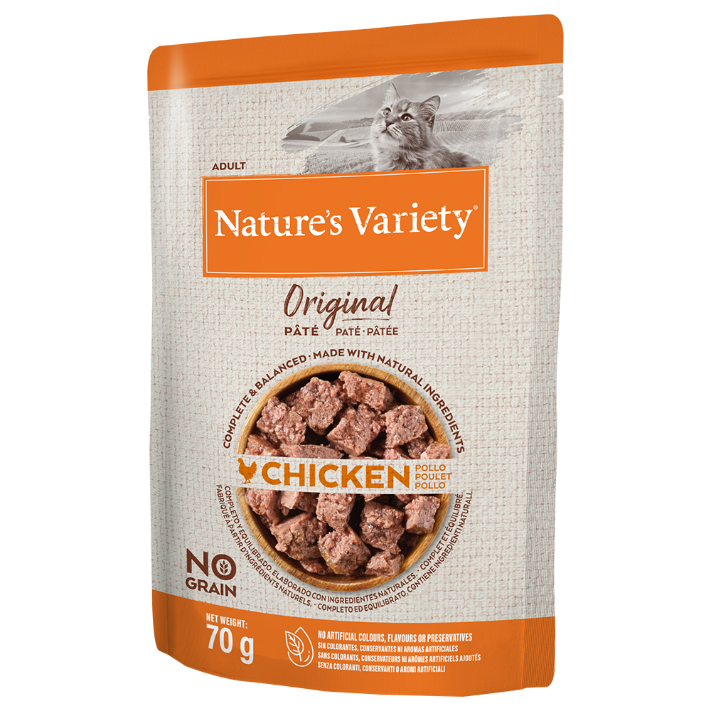 foto del prodotto nature s variety original pat no grain 12 x 70 g umido gatto pollo