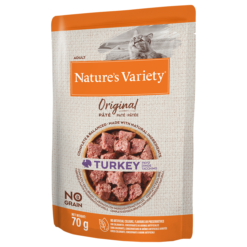 foto del prodotto nature s variety original pat no grain 12 x 70 g umido gatto tacchino