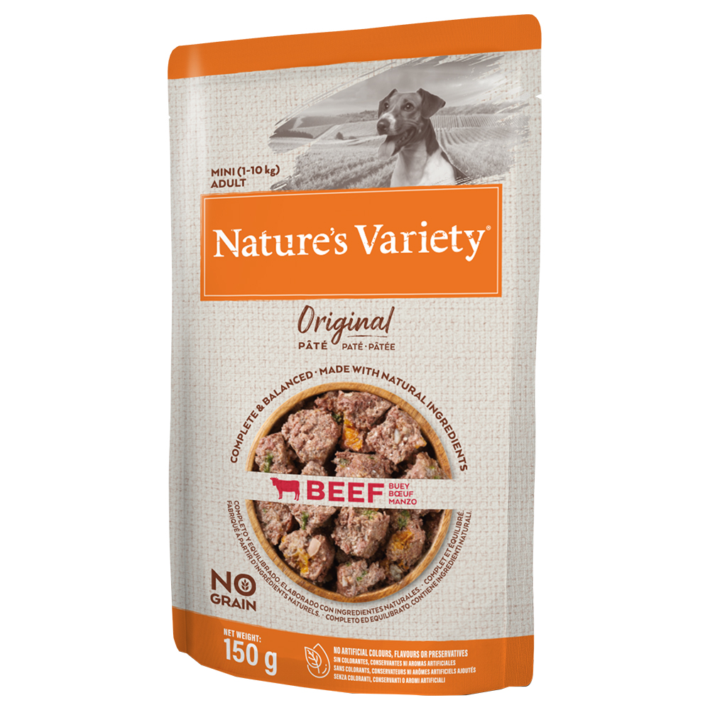 foto del prodotto nature s variety original pat no grain mini adult 8 x 150 g manzo