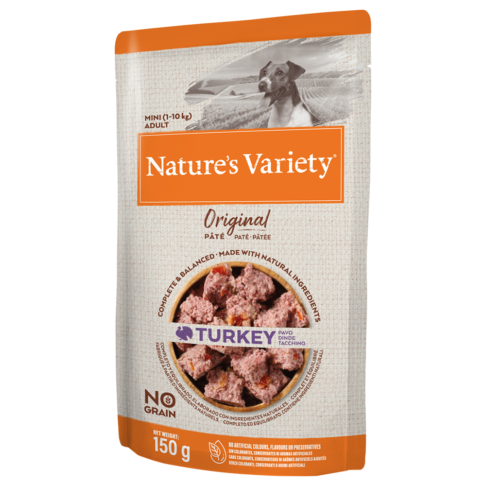 foto del prodotto nature s variety original pat no grain mini adult 8 x 150 g tacchino