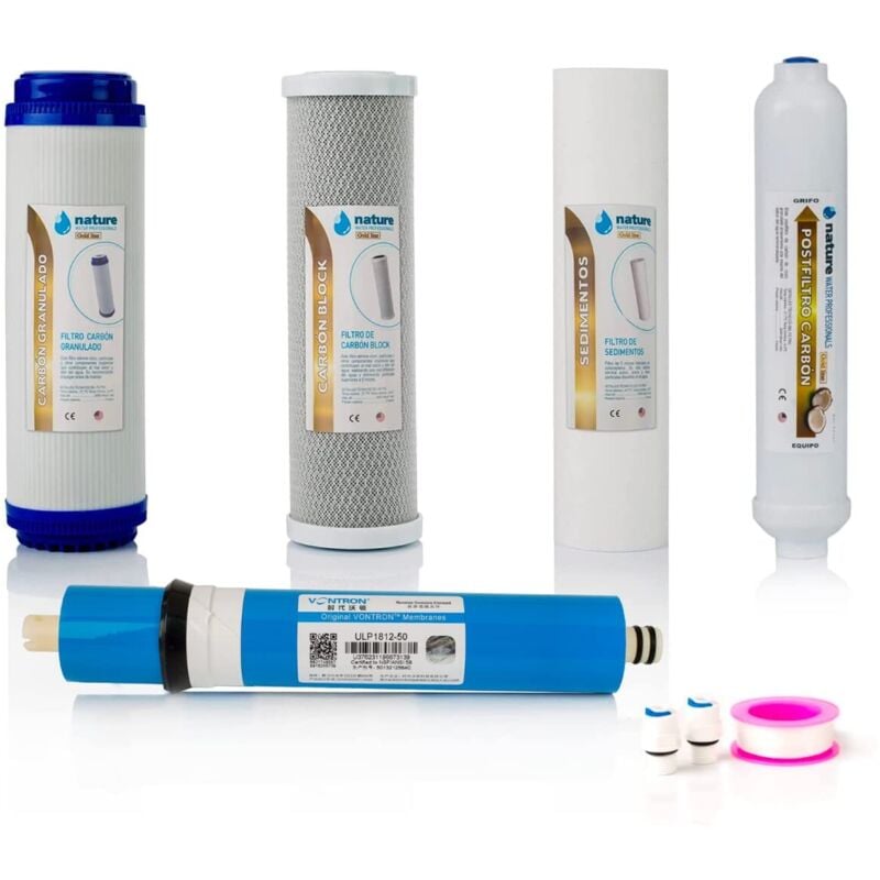 foto del prodotto nature water professionals pack filtri osmosi inversa e membrana vontron