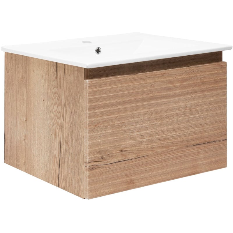 foto del prodotto naturel mobile bagno con lavabo savona natural 78x43x44,8 cm halifax oak matt savona80dh 