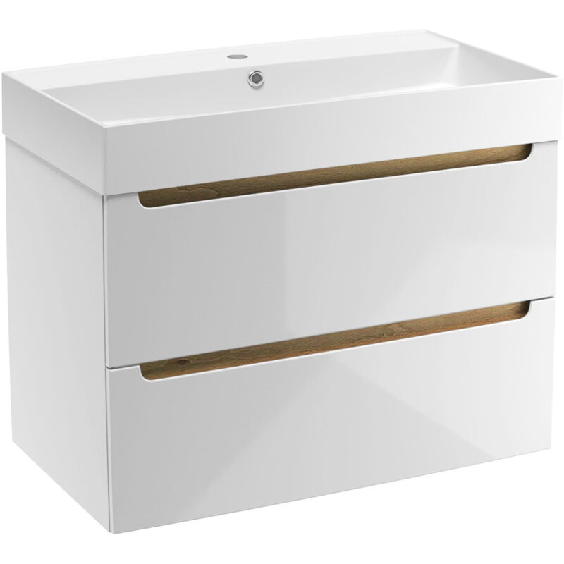 foto del prodotto naturel mobile bagno natural stilla 80x60x45 cm bianco con lavabo stillad08057u2 