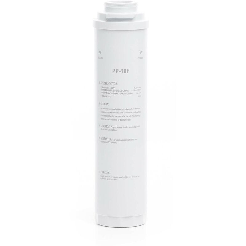 foto del prodotto naturewater filtro a sedimenti pp 10f 10 con filtrazione 5 cartuccia filtrante in pp per trattamento acqua