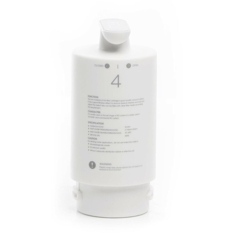 foto del prodotto naturewater t33 pad2 filtro in linea a blocco a carboni attivi per osmosi inversa ricambio acqua
