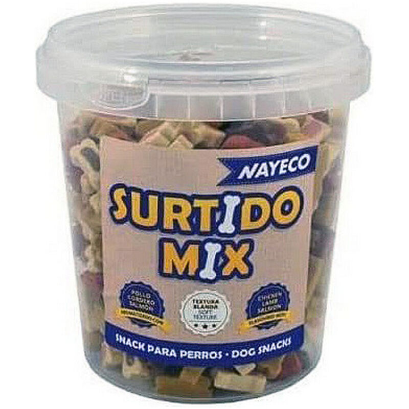 foto del prodotto nayeco - legami per cani miscela assortita 500g sapori pollo, agnello, salmone