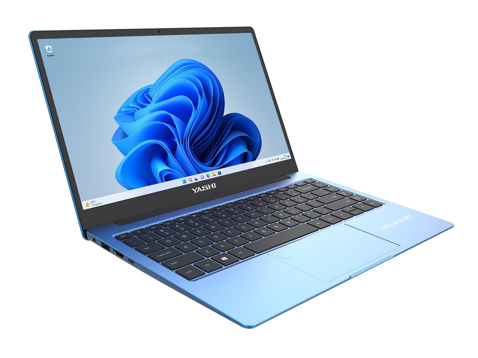 foto del prodotto nb yashi monza gt yp1450 14 amd ryzen7 5700u 16gb ram 512gb ssd keyboard backlit w11p azzurro