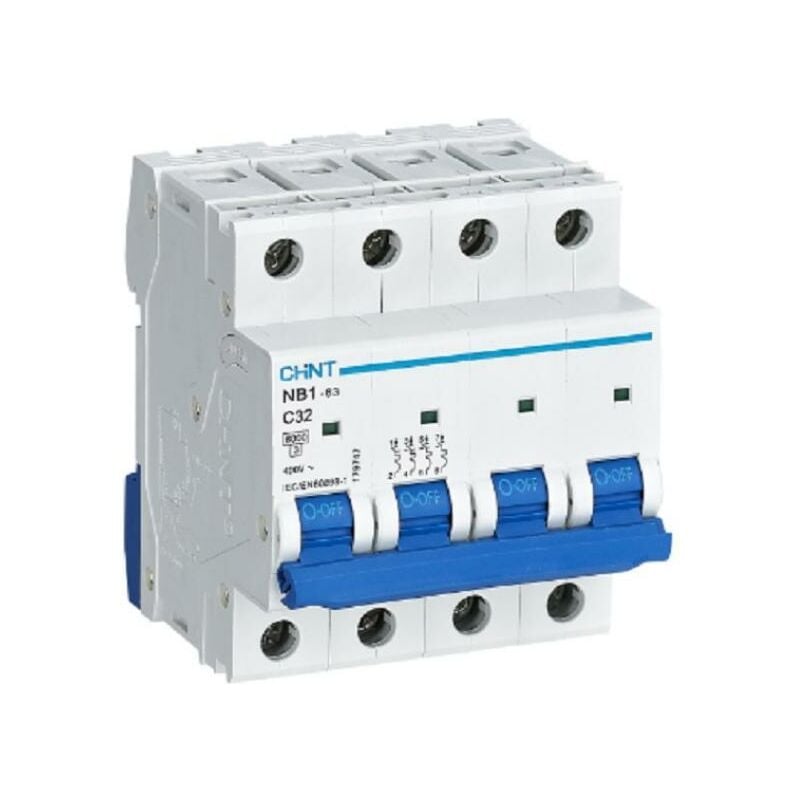foto del prodotto nb1 63 c40 4p 6 interruttore magntetotermico 4p 40a curva c 180412 chint