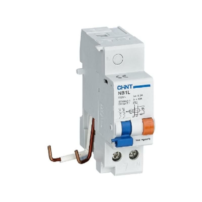 foto del prodotto nb1l 40 2p ac300 blocco differenziale accoppiabile 2p 40a 300ma tipo ac chint