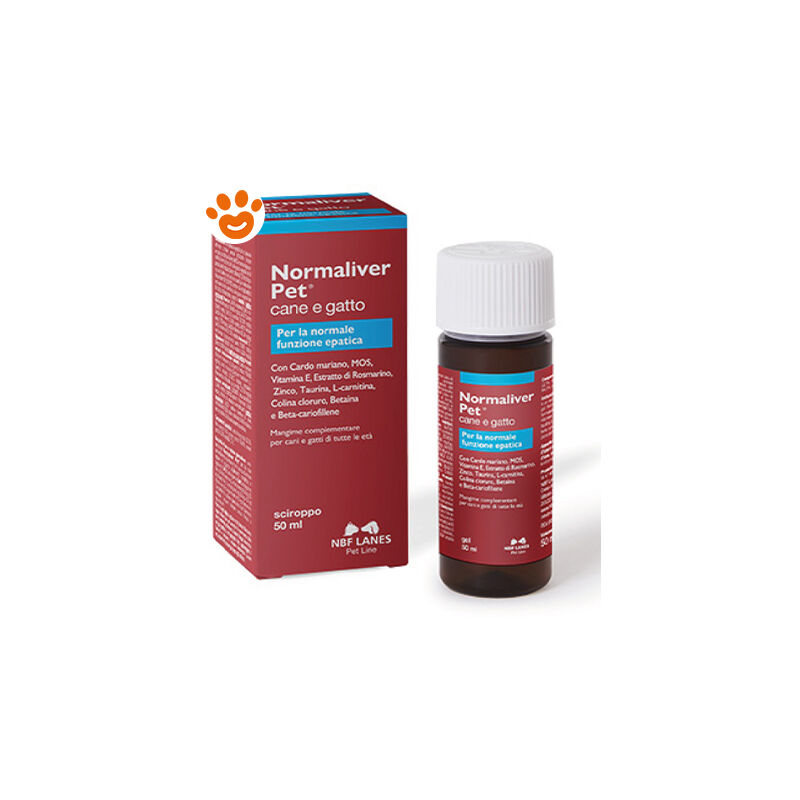 foto del prodotto nbf lanes dog cat normaliver pet sciroppo lanes dog cat normaliver pet sciroppo confezione da 50 ml