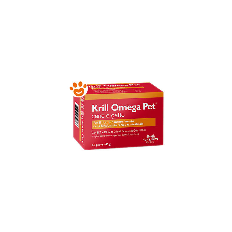 foto del prodotto nbf lanes dog e cat krill omega pet lanes dog e cat krill omega pet confezione da 60 perle