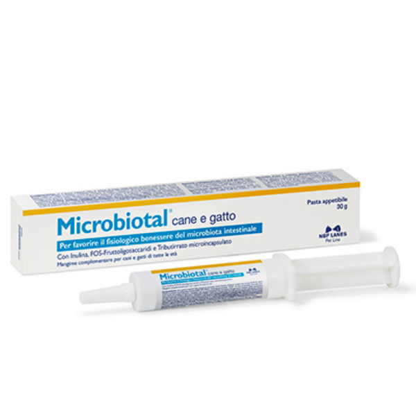 foto del prodotto nbf lanes microbiotal pasta appetibile 30 gr 1 ordine scegli lo sconto bzr5 bzr20 200 punti fedelt integratori per cani