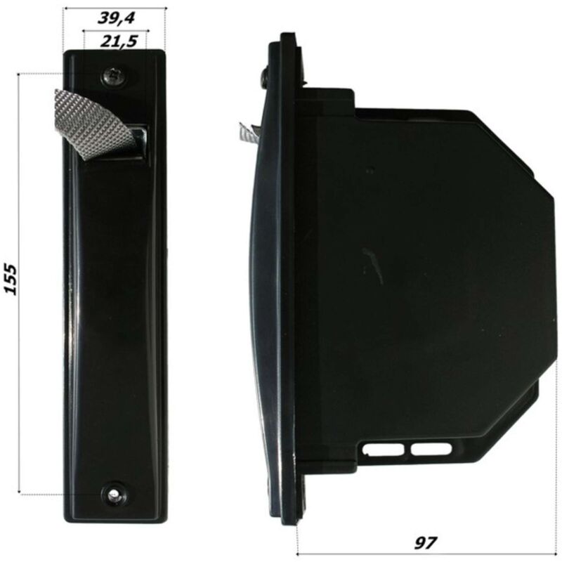 foto del prodotto nbrand avvolgitore semincasso completo cintino mm. 20 mt. 5,5 interasse fori mm. 155 