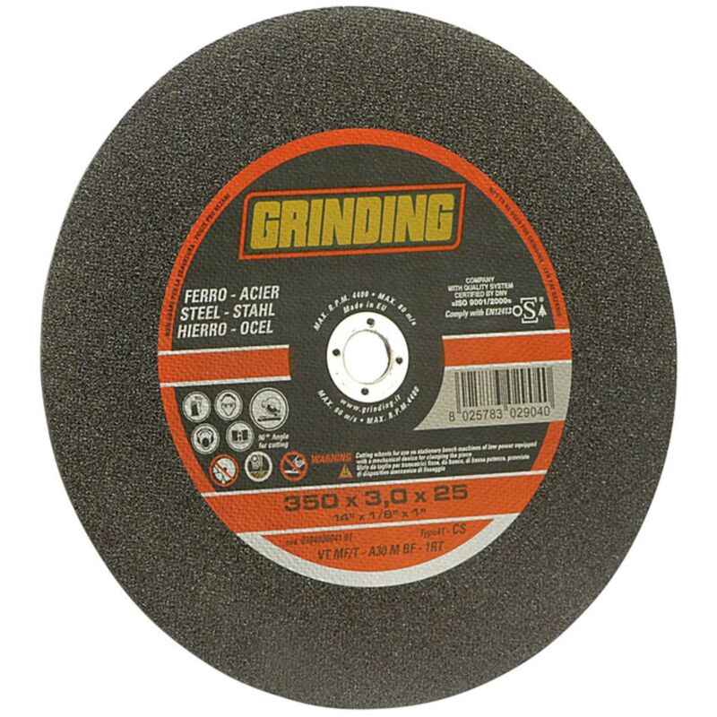 foto del prodotto nbrand grinding disco tronc. ferro 350x3,0 f.25,4 vtmf t 10 pezzi