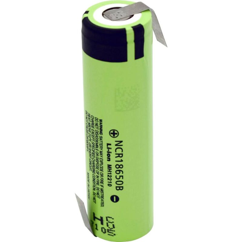 foto del prodotto ncr18650b zlf batteria ricaricabile speciale 18650 li ion 3.7 v 3400 mah panasonic