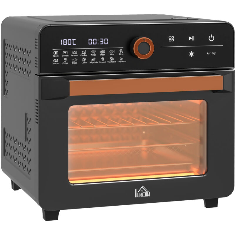 foto del prodotto neche forno elettrico mini 20l 3 in 1 con convezione, cestello per friggere, timer, 40 c 220 c, con griglia, teglia da forno, vassoio raccogli