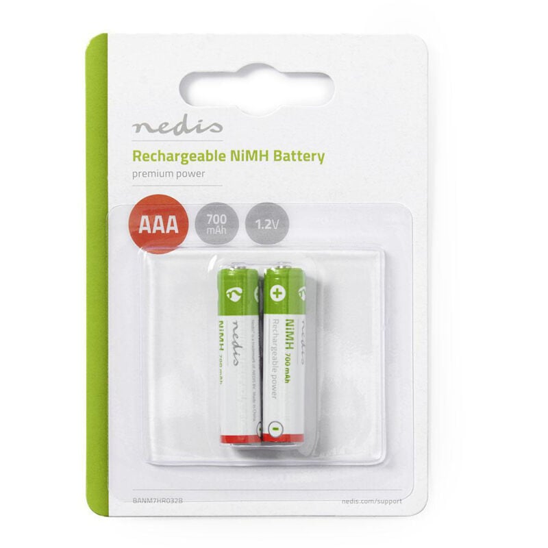 foto del prodotto nedis banm7hr032b batteria per uso domestico batteria ricaricabile aaa al nichel metallo idruro nimh 