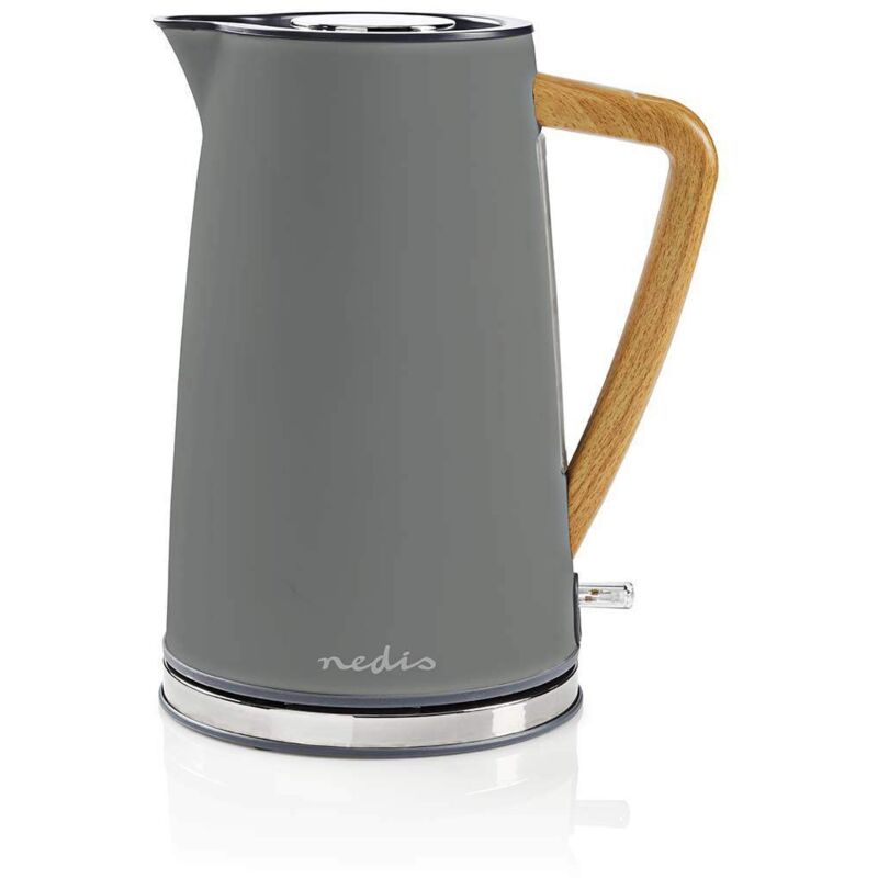 foto del prodotto nedis bollitore elettrico, 1,7 l, morbido al tatto, colore grigio