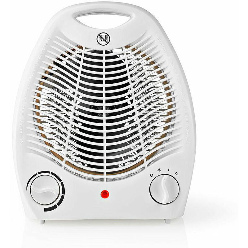 foto del prodotto nedis termoventilatore 2 livelli di riscaldamento livello aria fredda riscaldatore 20 m di protezione dal surriscaldamento, cavo 110 cm, lxaxp