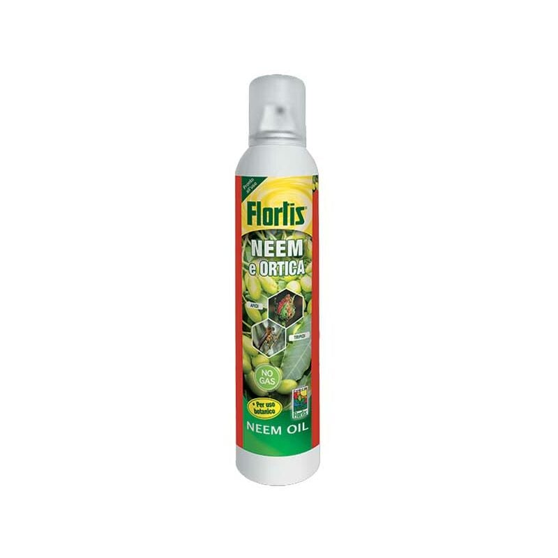 foto del prodotto neem ortica spray 250 ml flortis contro afidi mosche bianche tripidi