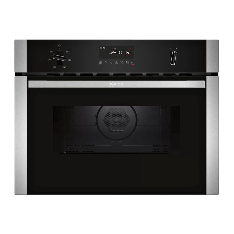 foto del prodotto neff c1amg84n0. dimensione del forno piccola, tipo di forno forno elettrico, capacit interna forno totale 44 l. colore del prodotto acciaio