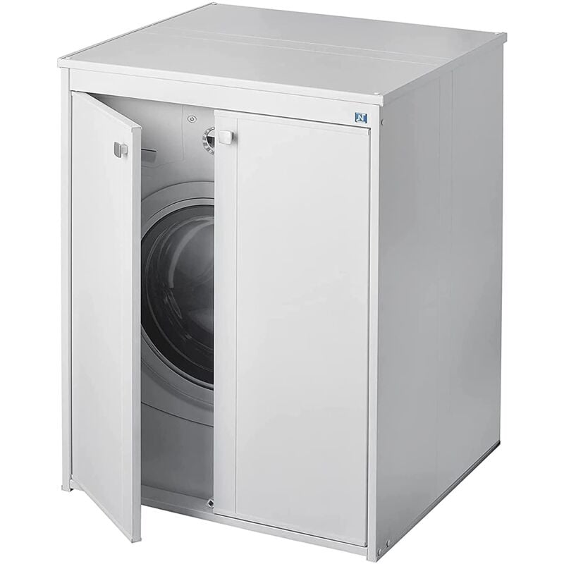 foto del prodotto negrari coprilavatrice am5012p in resina pvc, resistente all umidit , lavatrice, asciugatrice, kit di montaggio completo, interno esterno, l70 x p60