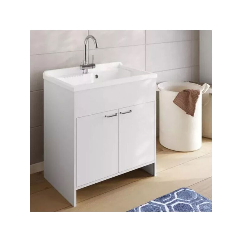 foto del prodotto negrari garden lavatoio in resina con ante battenti 80x50 codice prod 9010k