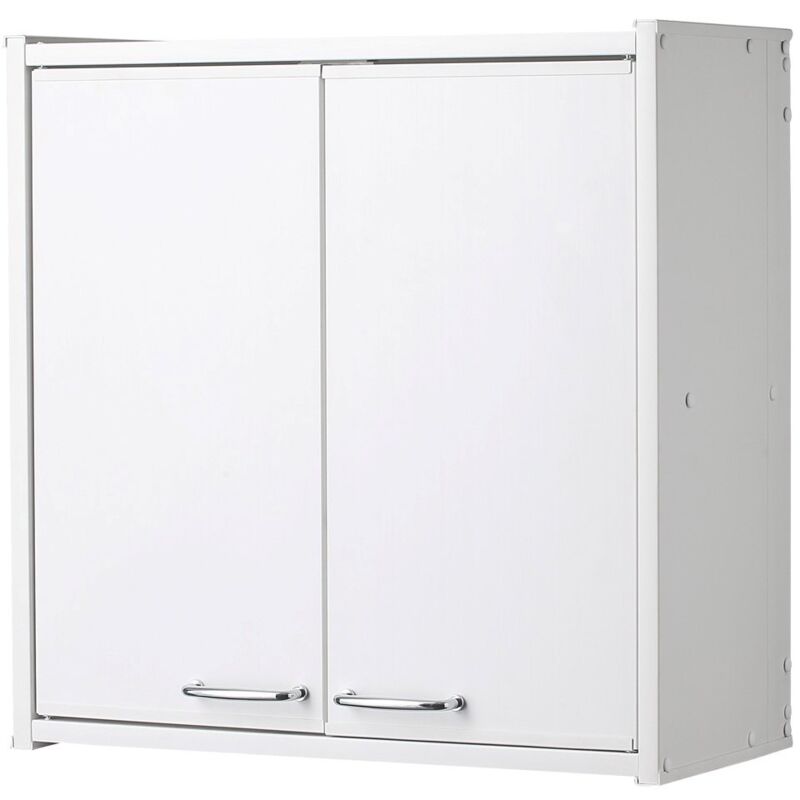 foto del prodotto negrari pensile f760pam in resina pvc, resistente all umidit , fornito in kit di montaggio, interni esterni, 59x21x59 cm, bianco